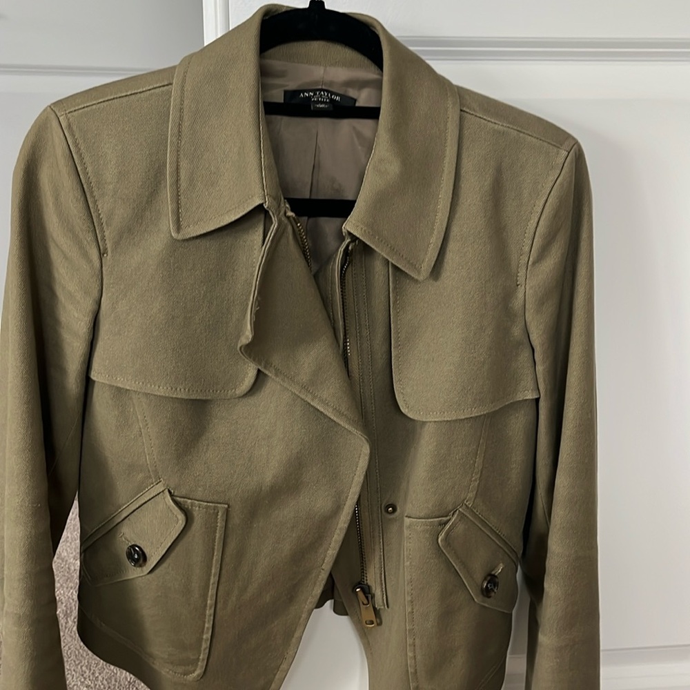 Ann Taylor Military Green Jacket